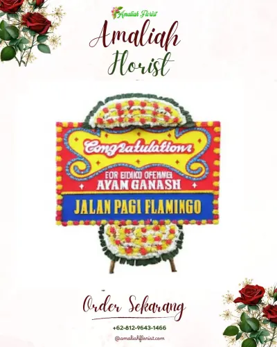 Bunga Papan Congratulation di Srigonco